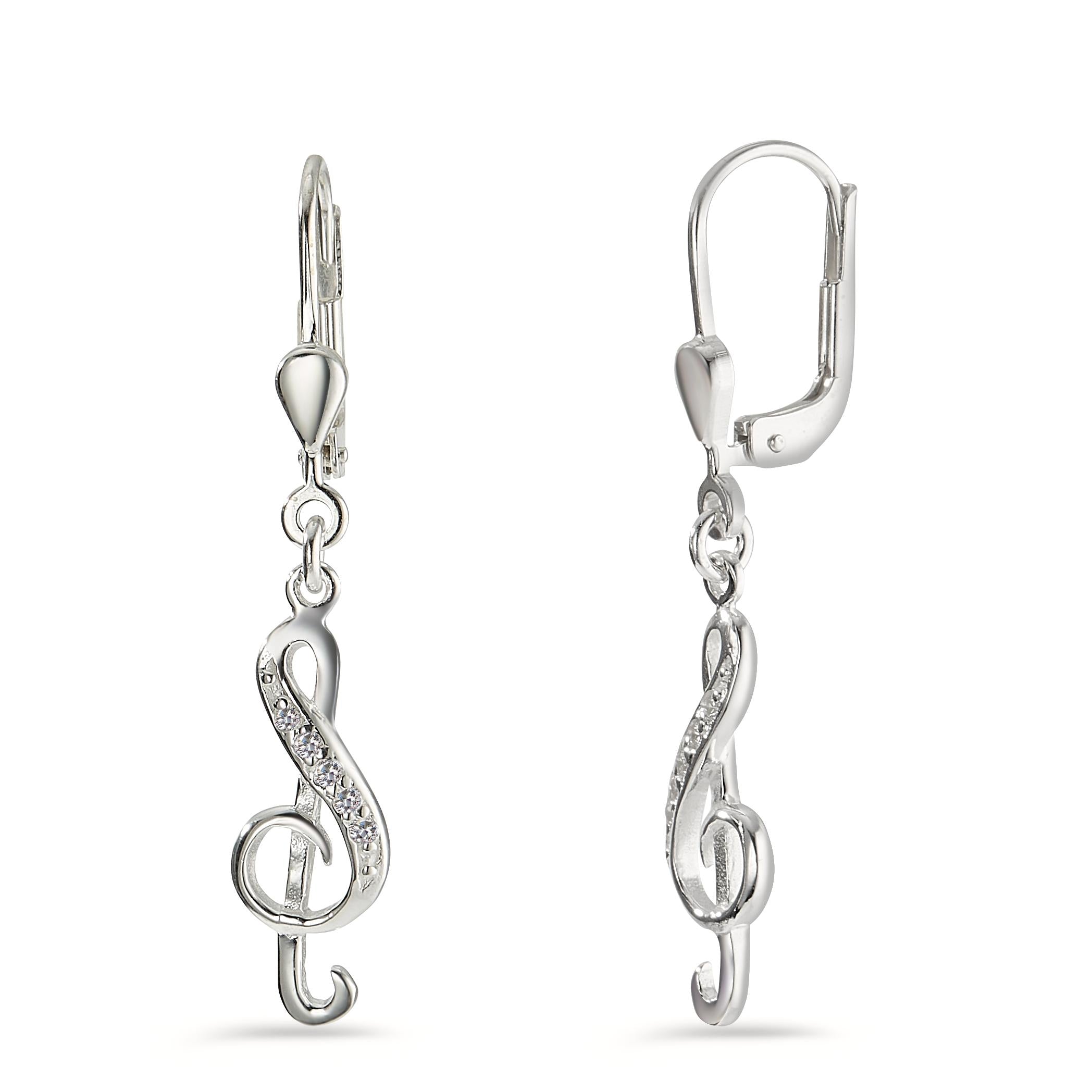 Pendants D'oreilles En Argent - Occasion - Couleur Argenté - Fabriqué En France