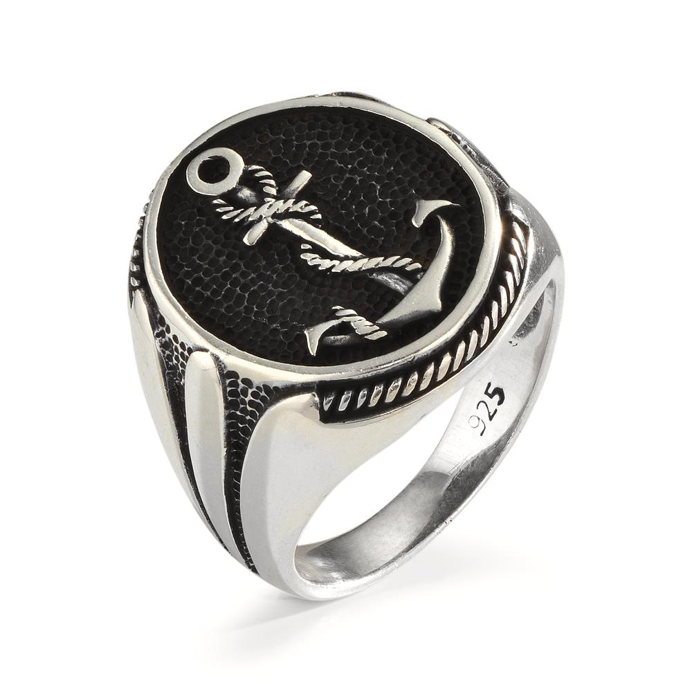 Bague Argent Patinée Ancre – Rhomberg Schmuck GmbH