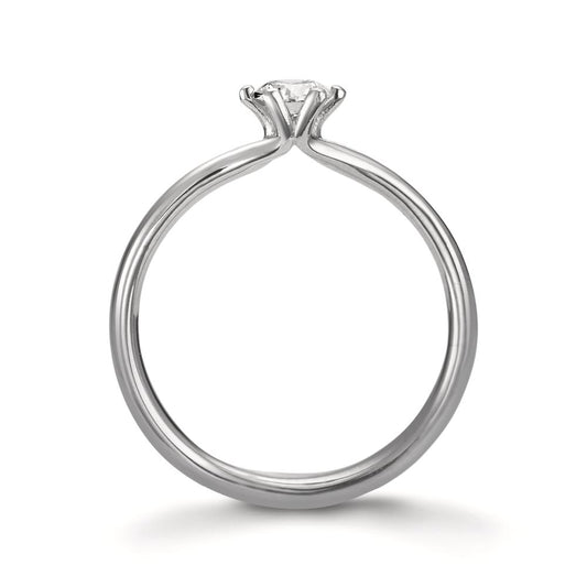 Bague solitaire Platine 950 Diamant 0.30 ct, w-si, GIA