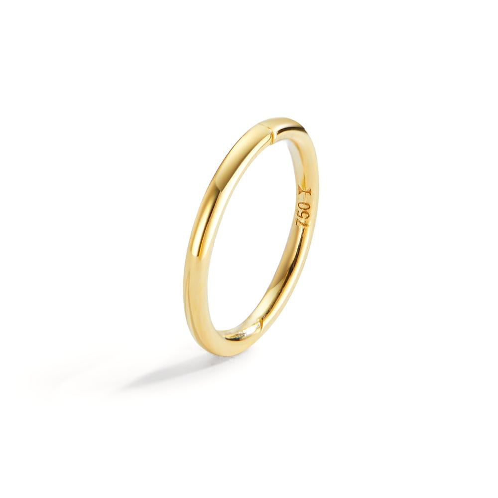 Creoles A Charnieres Or Jaune 18k Zircone 26 Pierres 601289