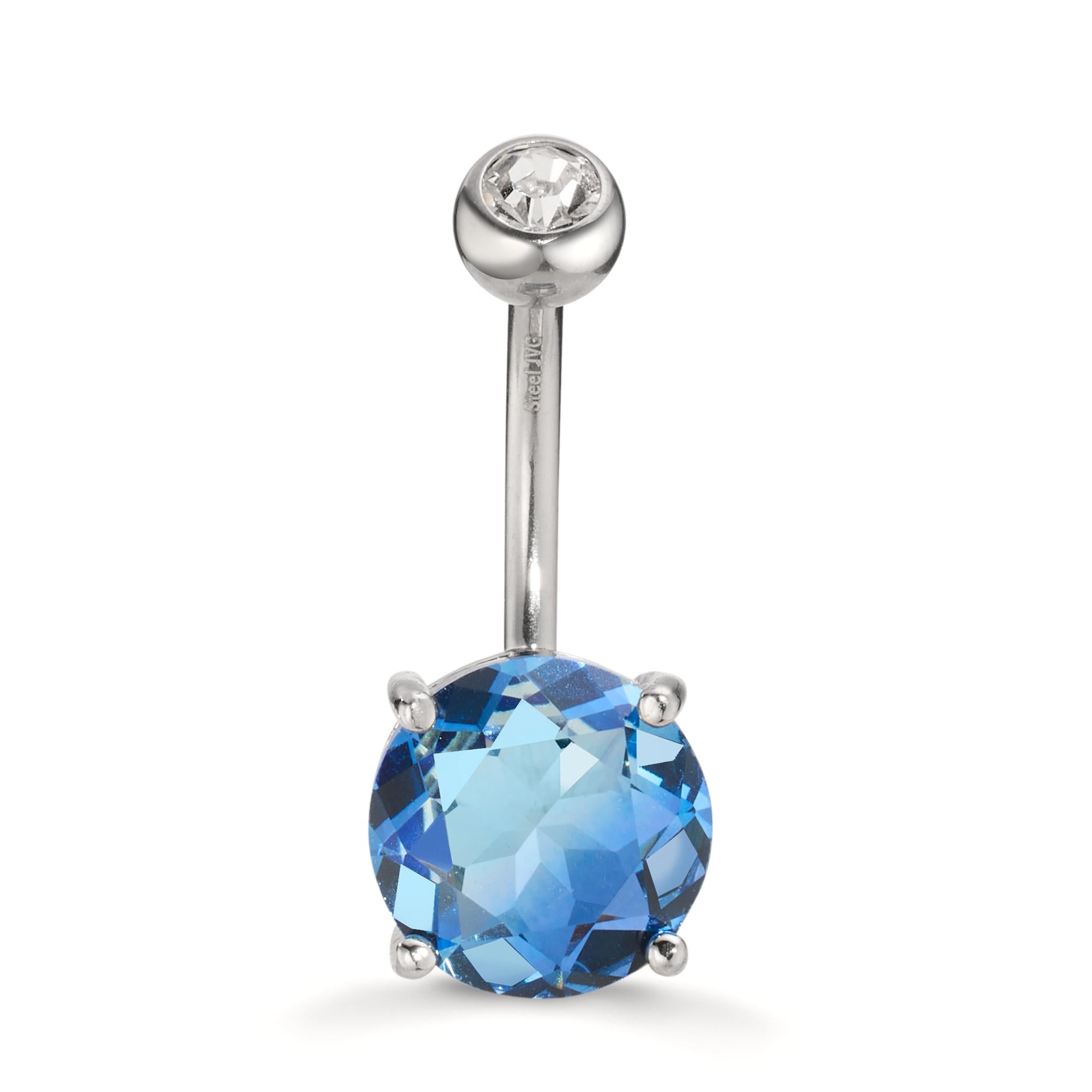 Piercing Nombril Main De Fatima Paula & Fritz - Acier Chirurgical 316L, Zircone Cubique 10mm