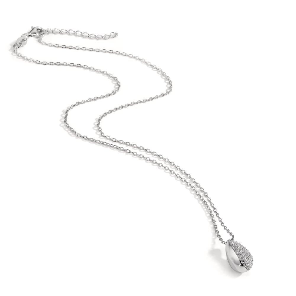 Collier Argent Zircone Rhodié 40-45 cm