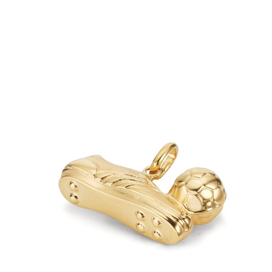 Pendentif Argent jaune Plaqué or Football