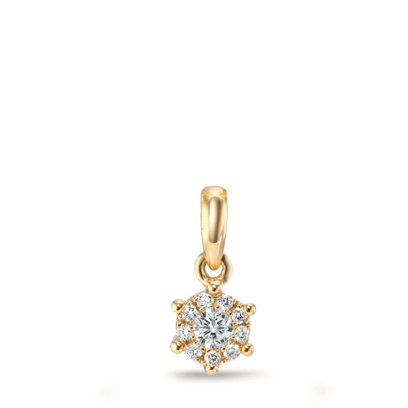 Pendentif En Or Jaune 18 Carats Avec Diamants - Occasion, à Vérifier Selon Description Vendeur