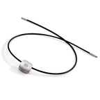Collier Acier inoxydable, Caoutchouc Diamant 0.072 ct, 9 Pierres, tw-si 45 cm Ø2 mm