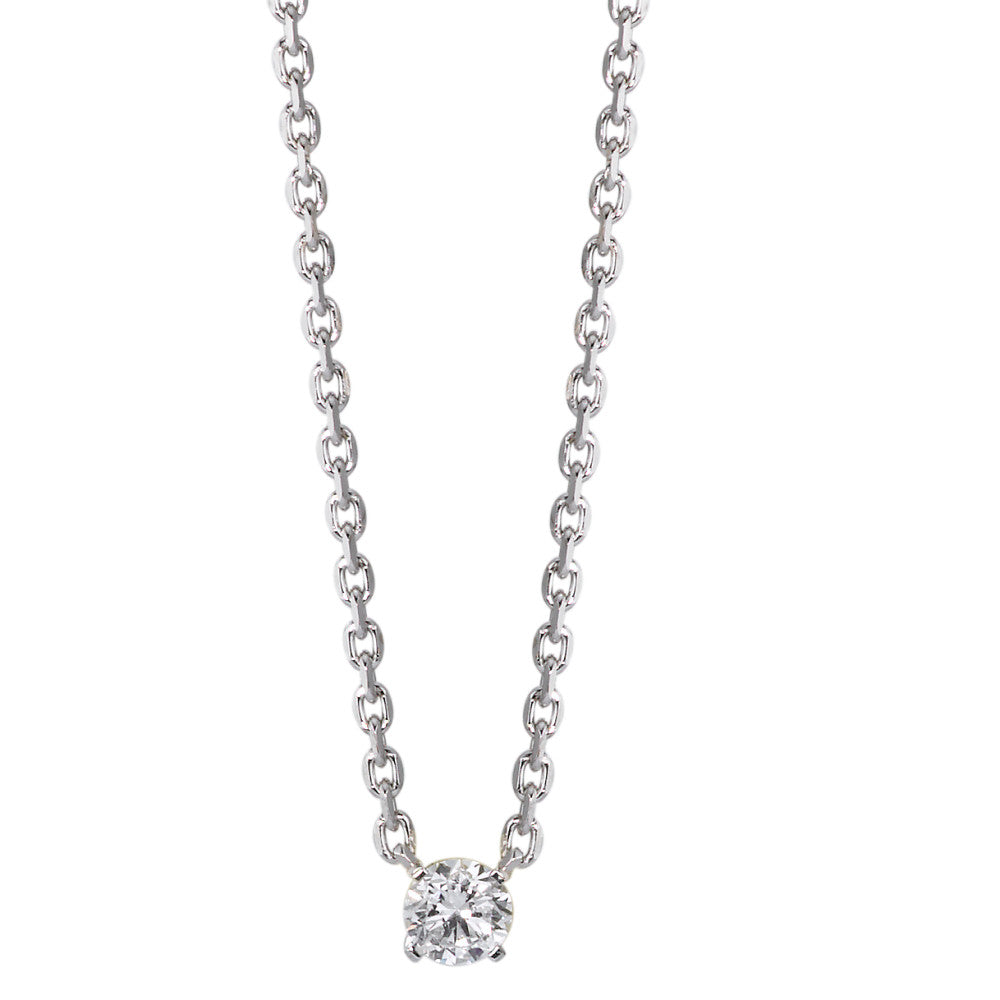Collier or gris avec diamant