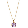 Collier or 750 avec améthyste