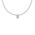 Pendentif 750 topaze diamants