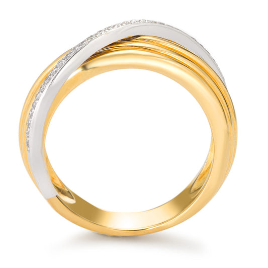 Bague or 750 et diamants