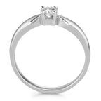 Bague solitaire or 750 diamant
