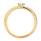 Bague or 750 avec diamants