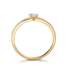 Bague or 750 avec diamants