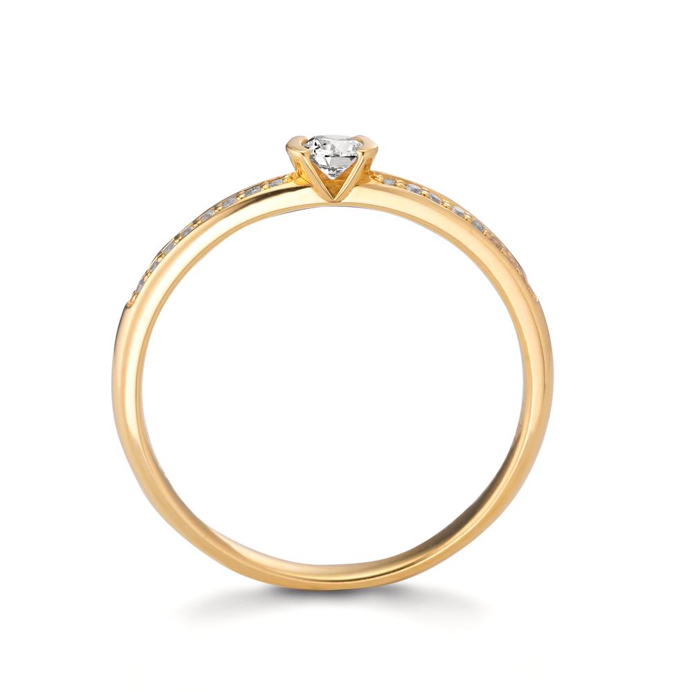 Bague or 750 avec diamants