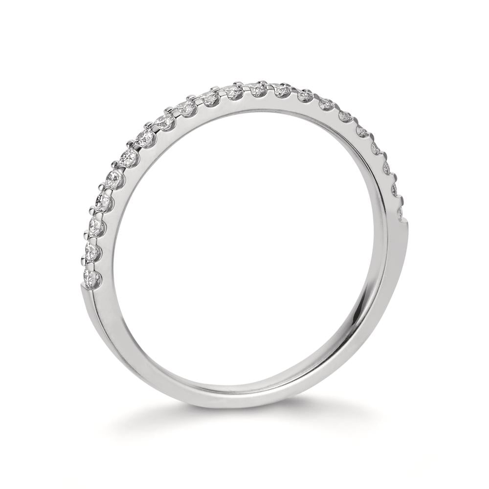 Bague or blanc 750 + diamants