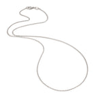 Chaînette Or blanc 750/18 ct., maille forçat