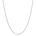 Chaînette Or blanc 750/18 ct., maille forçat