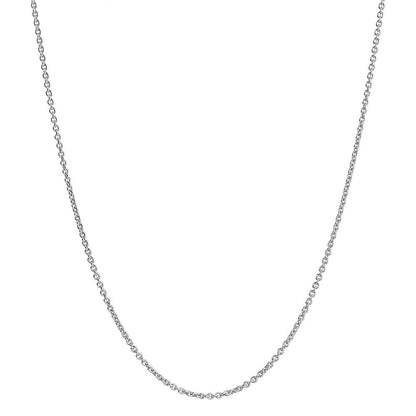 Chaînette Or blanc 750/18 ct., maille forçat