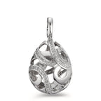Pendentif Or blanc 18K Diamant 0.30 ct, 62 Pierres, w-si