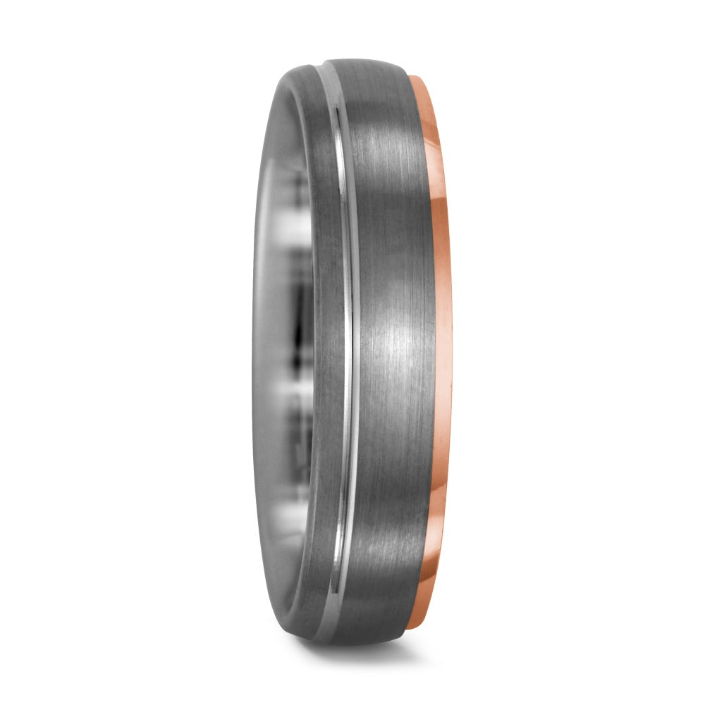 Bague Palladium 950, Or rouge 18K