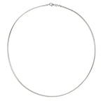 Collier Argent Rhodié 42 cm Ø1.5 mm