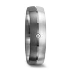 Alliance Or blanc 9K, Palladium 500 Diamant 0.01 ct, tw-vsi