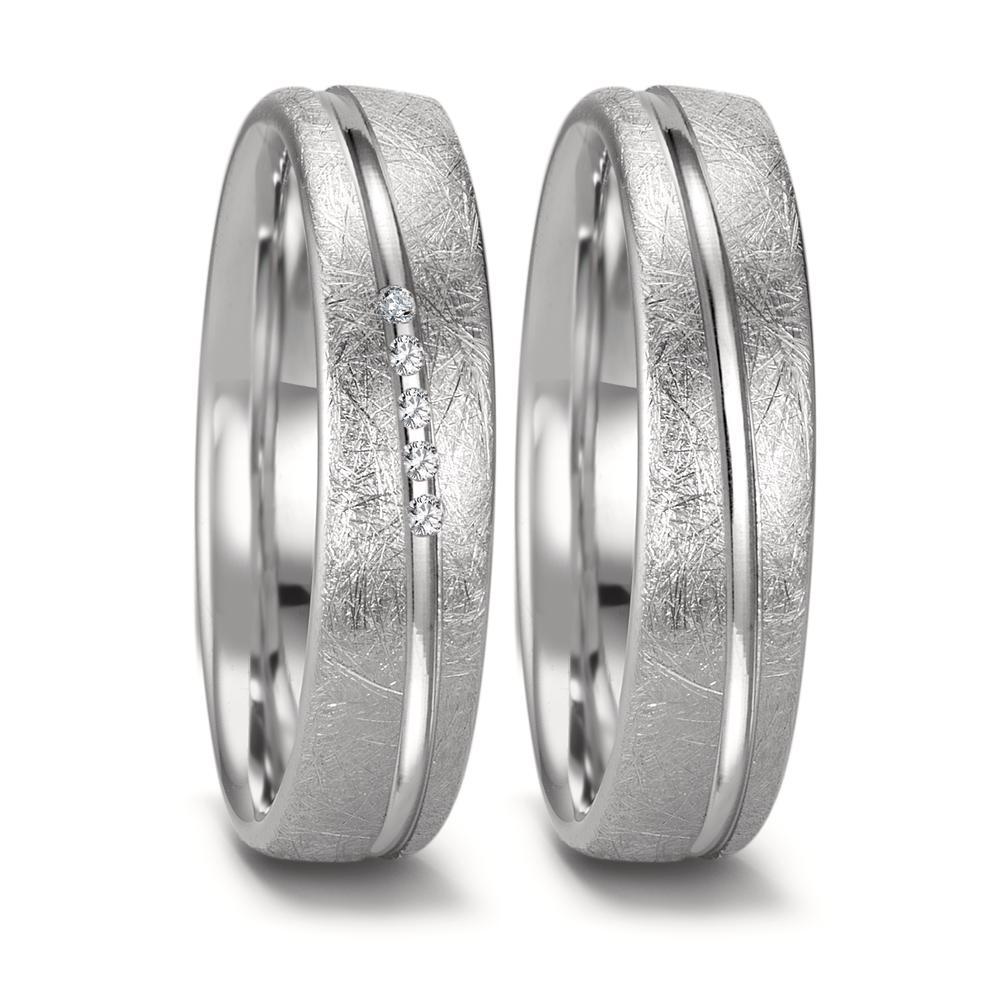 Alliance Or blanc 18K