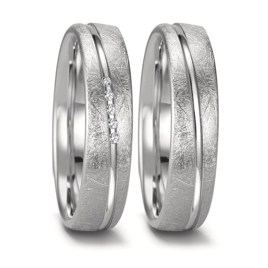 Alliance Or blanc 18K