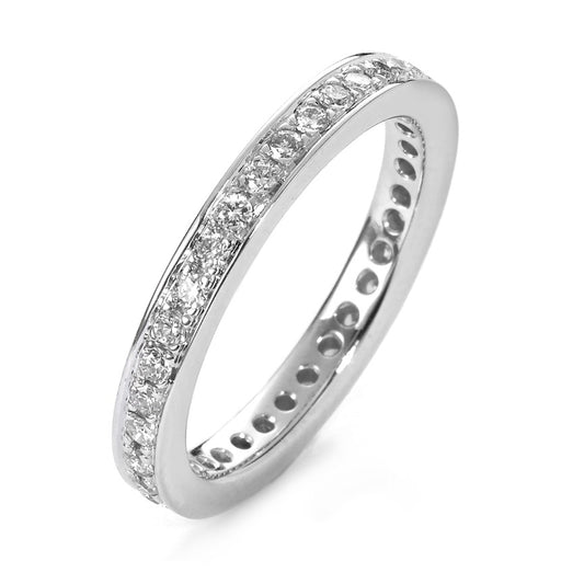 Bague memory Or blanc 750/18 ct. Diamant