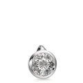 Pendentif Or blanc 18K Diamant blanc, 0.25 ct, brillant, w-si Ø5.5 mm