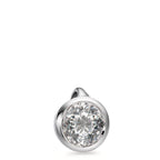 Pendentif Or blanc 18K Diamant blanc, 0.25 ct, brillant, w-si Ø5.5 mm