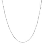 Chaînette Or blanc 18K Ø1 mm