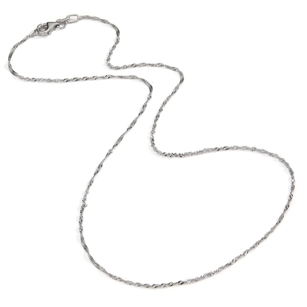 Chaînette Or blanc 375/9 K 40 cm
