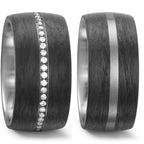 Bague Palladium 950, Carbone