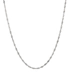 Chaînette Or blanc 18K