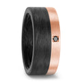 Bague Carbone, Or rouge 18K