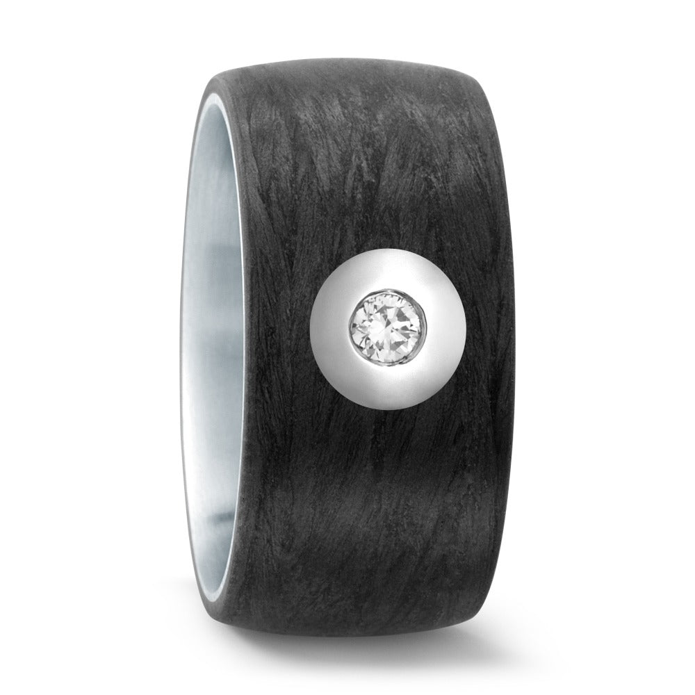 Bague Acier inoxydable, Carbone, Palladium 950