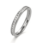 Bague d'éternité Acier inoxydable Zircone