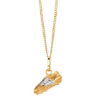 Pendentif Or jaune 9K, Or blanc 9K Football