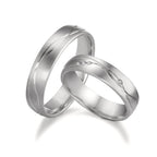 Alliance Or blanc 18K
