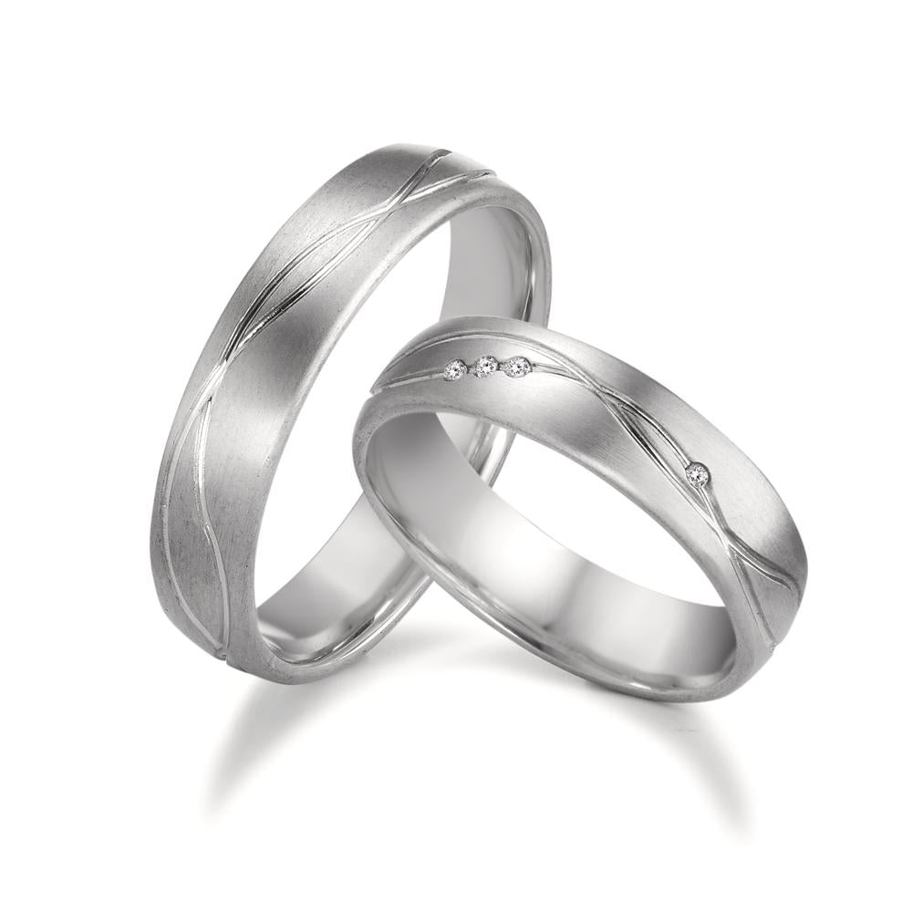 Alliance Or blanc 18K