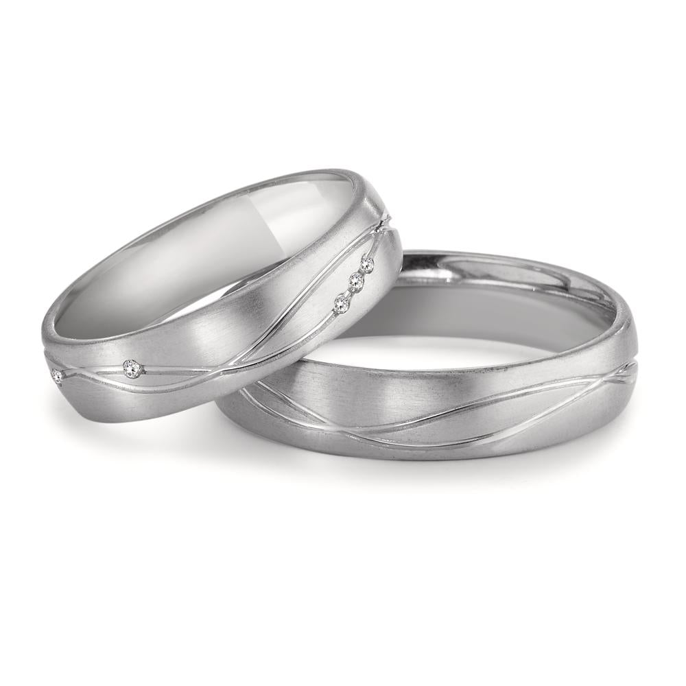 Alliance Or blanc 18K