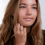 Bague Argent Zircone Rhodié