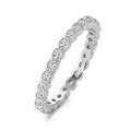 Bague d'éternité Argent Zircone Rhodié