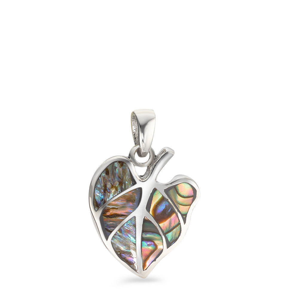 Pendentif Argent Abalone Feuille