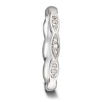 Alliance Or blanc 18K Diamant 0.06 ct, 9 Pierres, tw-vsi