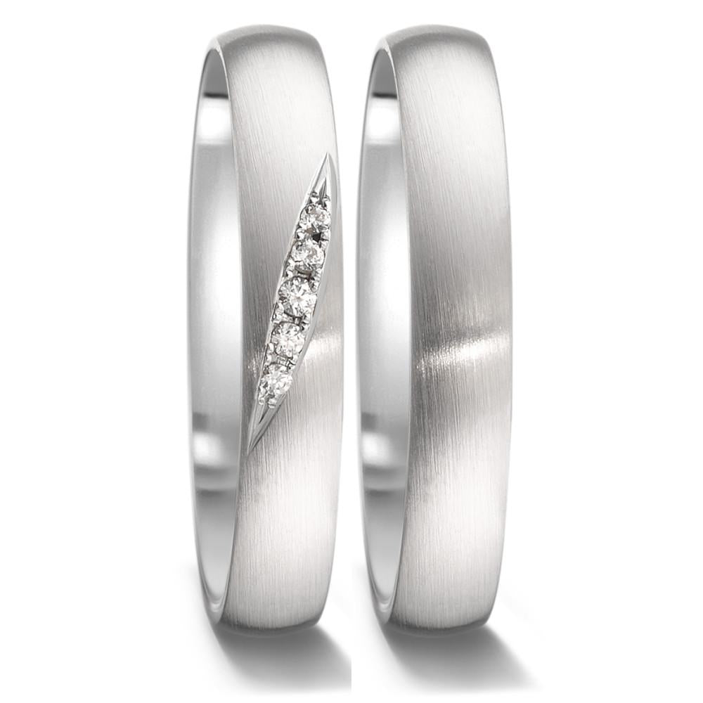 Alliance Or blanc 18K
