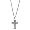 Chaînette avec pendentif Acier inoxydable Croix 55 cm