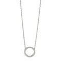 Collier Or blanc 18K Diamant 0.115 ct, w-si 42 cm Ø10 mm