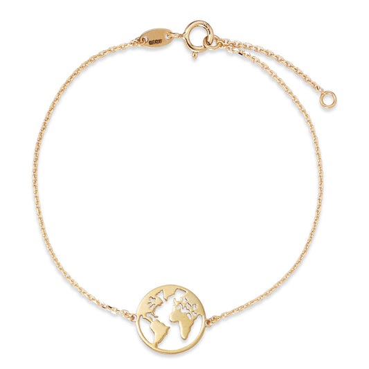Bracelet Or jaune 375/9 K Globe 16-18 cm