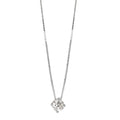 Collier Or blanc 18K Diamant 0.25 ct, w-si 42 cm Ø4 mm